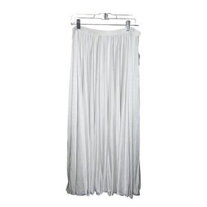 Capezio Plus White Liturgical Skirt Women 1X Maxi Praise Dance Shimmer‎ NEW